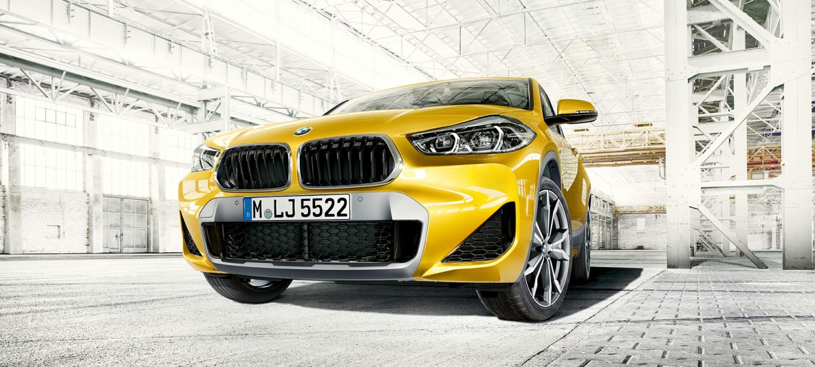 BMW X2 2018 F39 Galvanic Gold metallic Frontansicht Doppelniere
